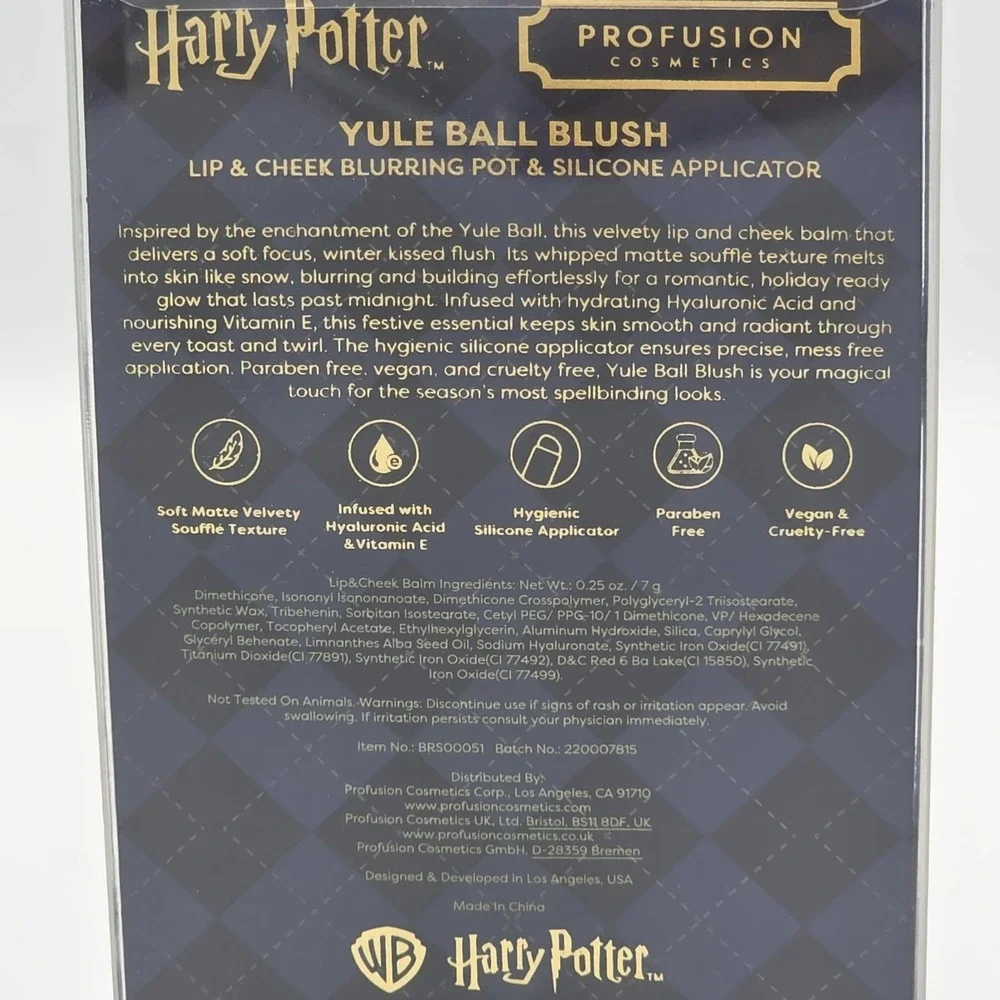 Profusion Cosmetics Harry Potter Holiday Yule Ball Lip & Cheek Pot & Applicator